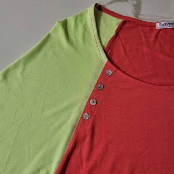 Femme by Tresics Women's Bright Raglan Sleeve Top - Picture 9 of 11